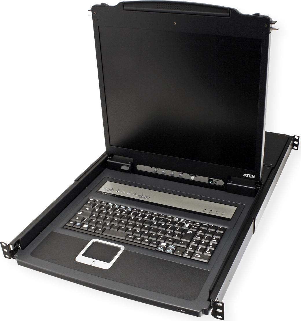 ATEN CL1308N KVM-Konsole 19" 8 Ports PS/2 USB VGA 1U Schwarz