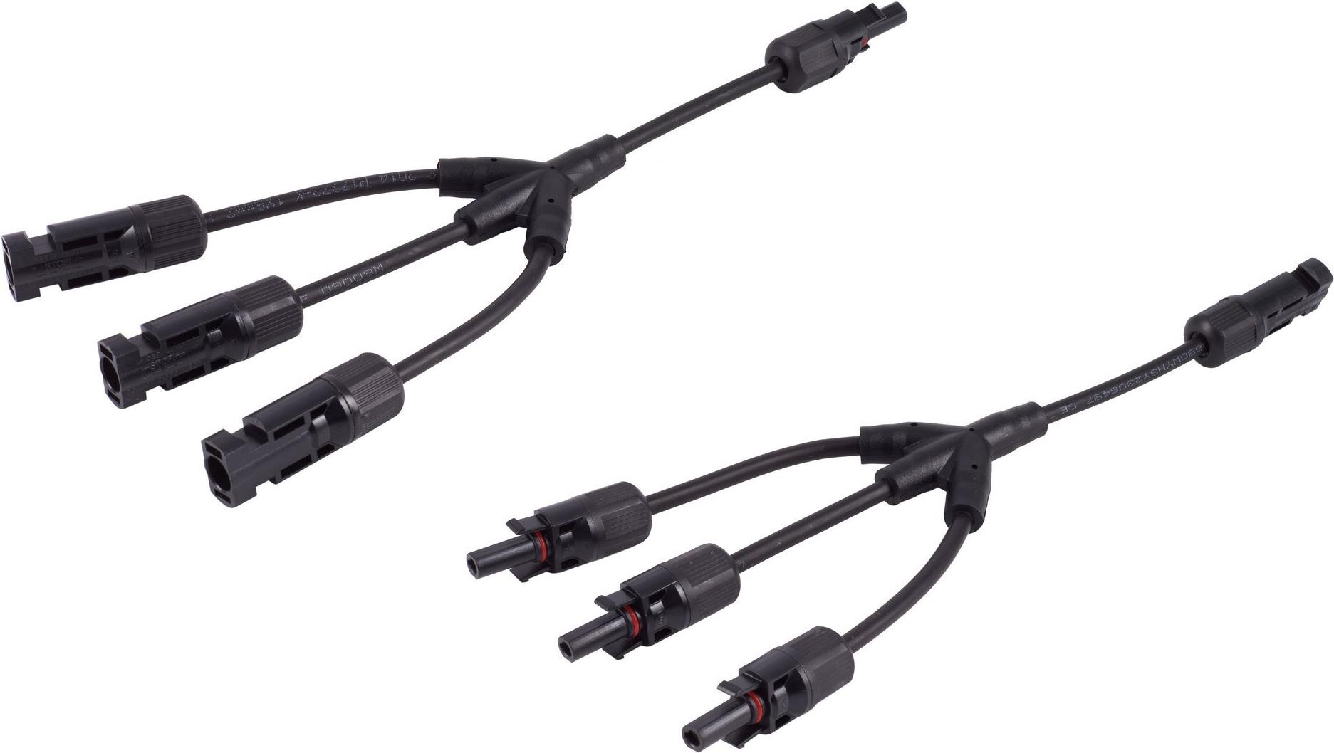 shiverpeaks ®-PV4 T-Adapterkabel Set, 3/1, 6mm², schwarz/schwarz, 30cm (BS02-21053)