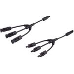 shiverpeaks ®-PV4 T-Adapterkabel Set, 3/1, 6mm², schwarz/schwarz, 30cm (BS02-21053)