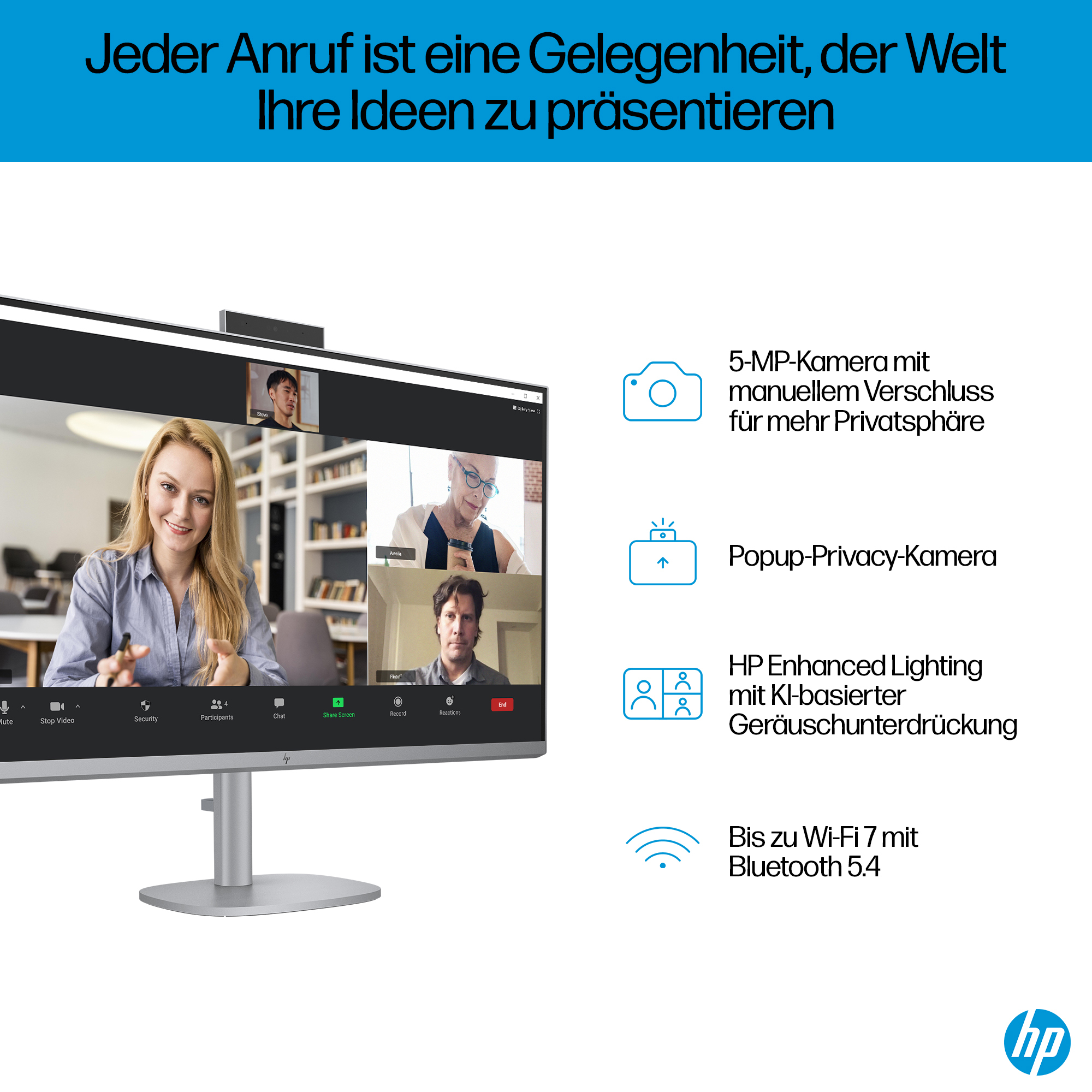 HP OmniStudio X 32-c0170ng 31,5" 4K UHD Core Ultra 7 32 GB RAM 1 TB SSD Silber