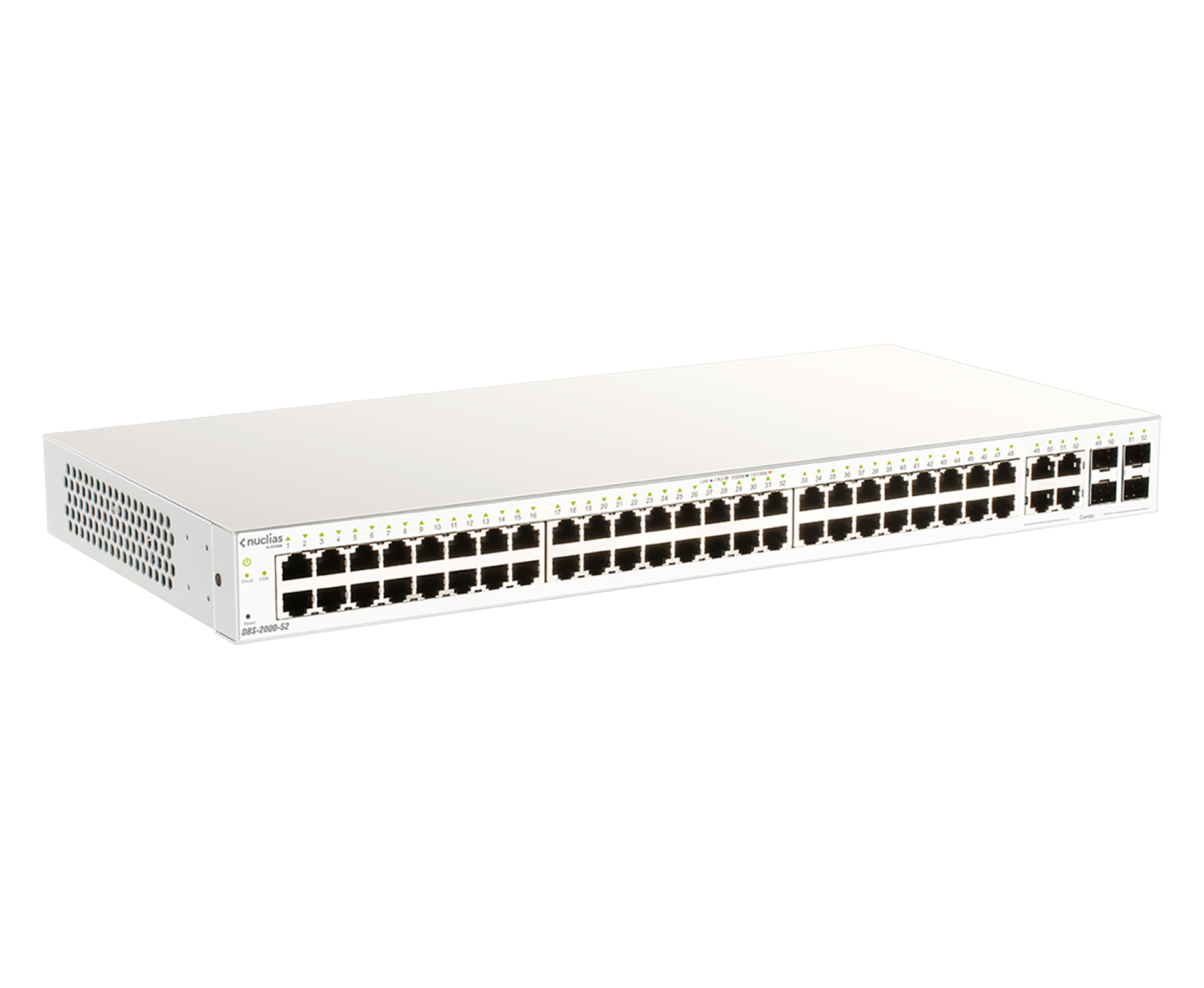 D-Link Nuclias Cloud-Managed DBS-2000-52 Managed L2 Switch 48x Gigabit + 4x Combo SFP Weiß