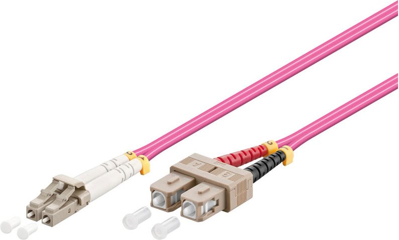 Patchkabel LWL Duplex OM4 (Multimode, 50/125) LC/SC, 10m, Good Connections® (LW-810LS4)