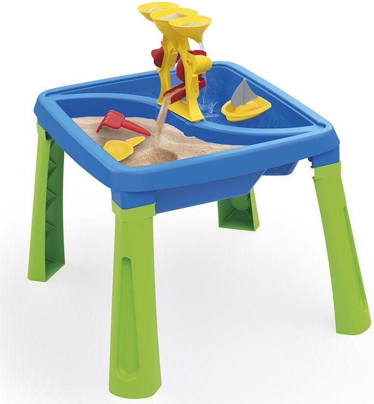 DOLU 3-in-1 Sand- und Wassertisch 3077 Blau, Grün