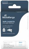 MediaRange Schriftbandkassette blau auf weiß 8m x 24mm (MRBTZ253)