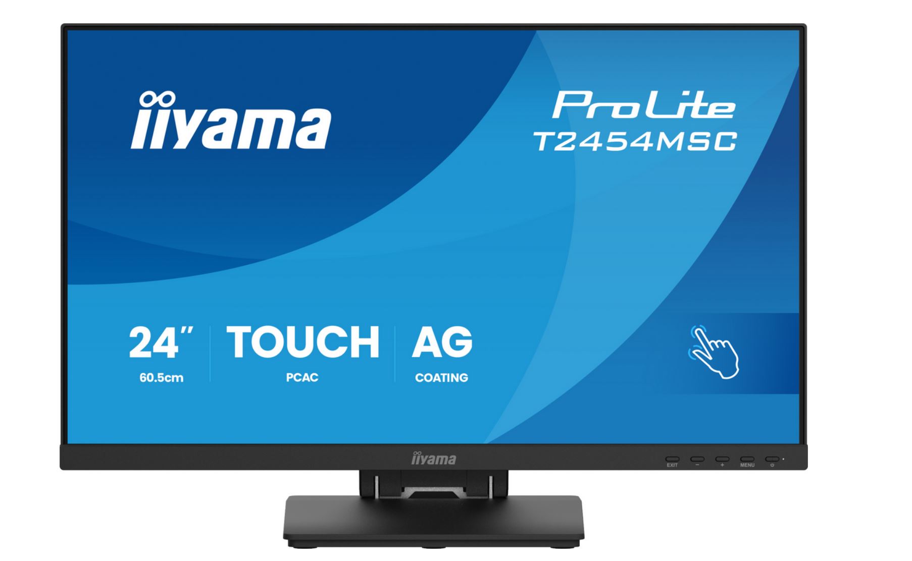 Iiyama TFT T2454MSC 60.5cm PCAP 24''/1920x1080/HDMI/DP/2xUSB/Touch [Energieklasse E] (T2454MSC-B3AG)