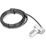 DICOTA UNIVERSAL SECURITY 3-IN-1 CABLE SILVER (D32180)