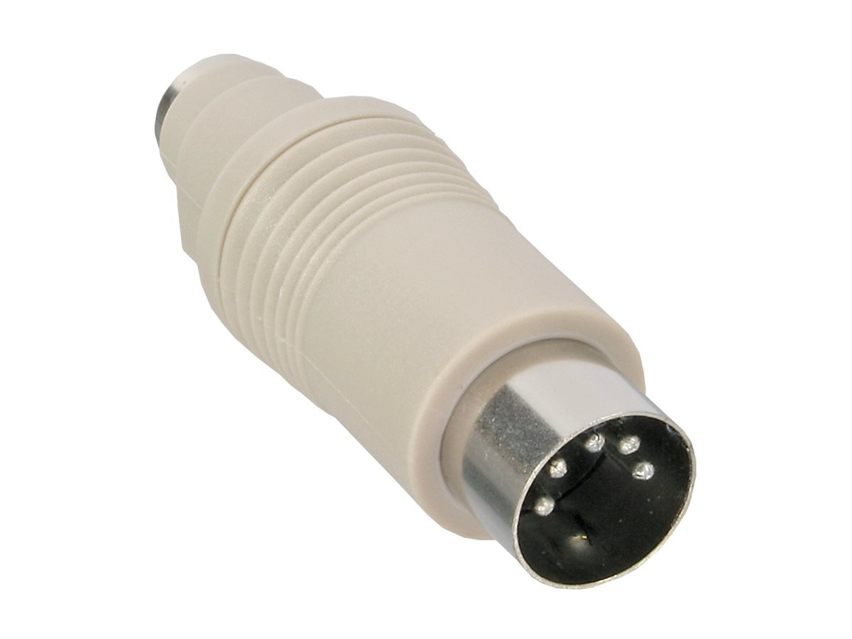 InLine Tastatur-Adapter 5-pol DIN-Stecker auf PS/2 Buchse Weiß