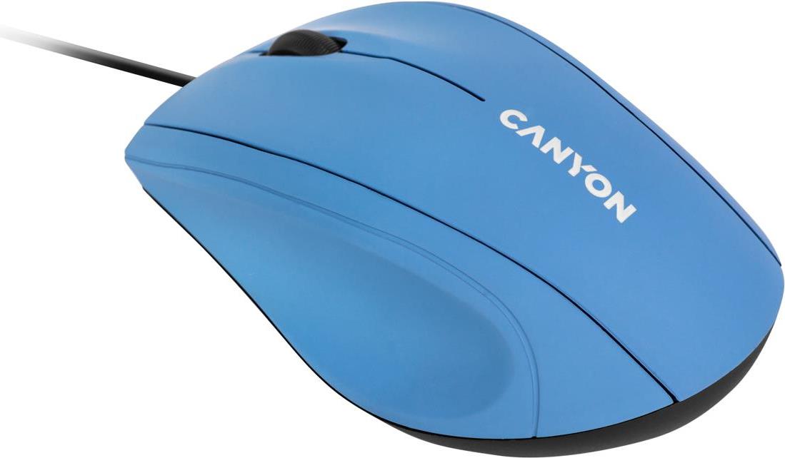 Canyon M-05 - Maus - ergonomisch - Für Rechtshänder - optisch - 3 Tasten - kabelgebunden - USB - Niagara - retail