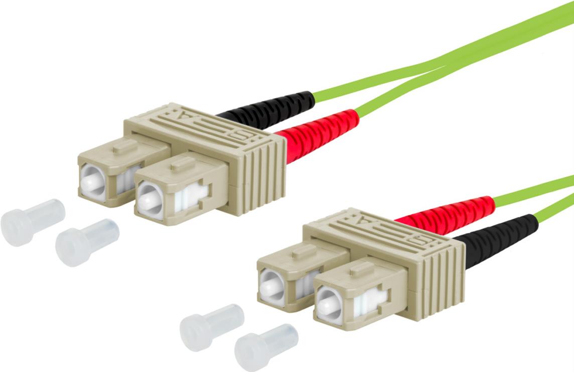 Metz Connect LWL Patchkabel OpDAT, MM 50/125 µm, OM5-Faser, SC Duplex Stecker/SC Duplex Stecker, li (151R1EOEO10E)