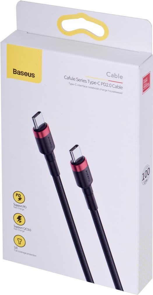 Baseus CATKLF-G91 USB Kabel 1 m USB C Schwarz (CATKLF-G91)