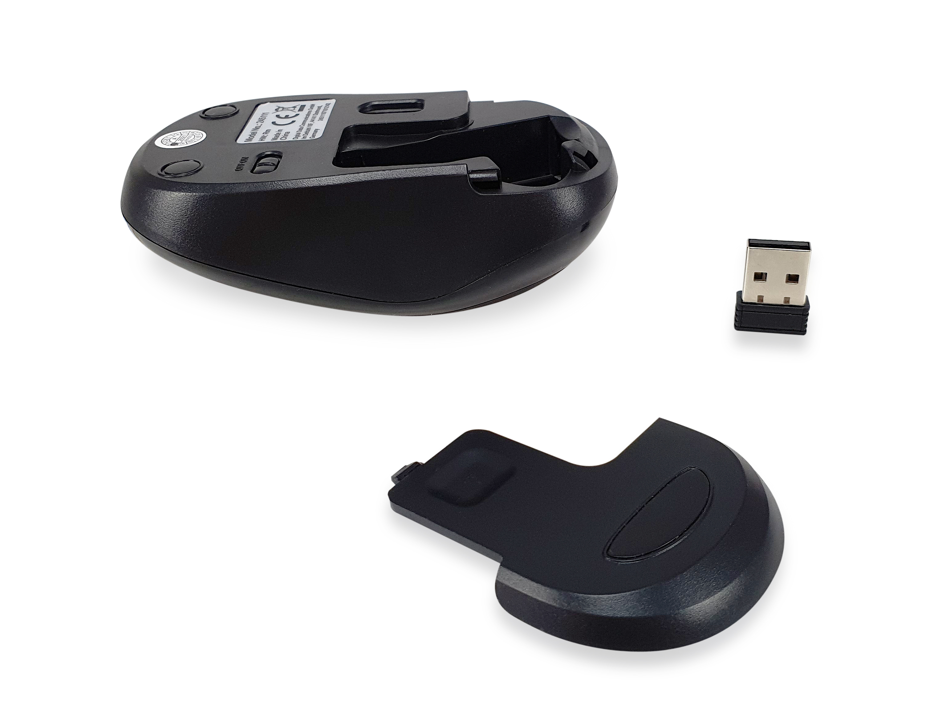 Equip Kabellose Komfort-Maus Optisch RF Wireless 1200 DPI Schwarz