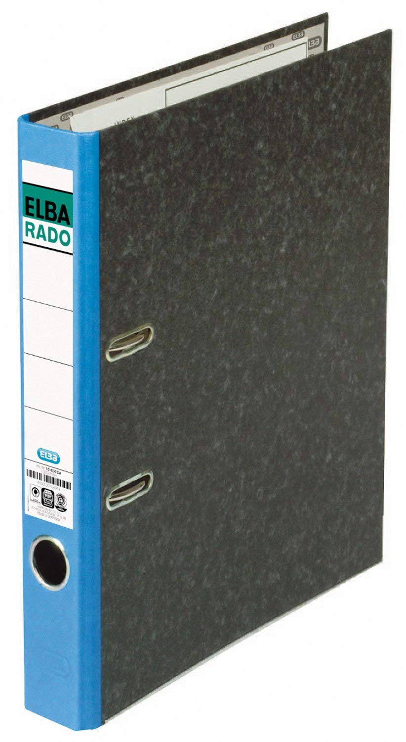 ELBA Ordner ELBArado 100555308 DIN A4 50mm Pappe blau (100555308)