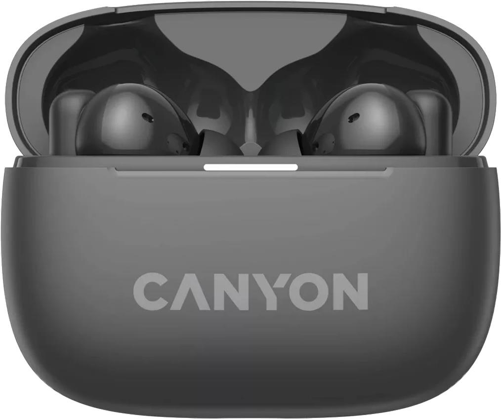 Canyon CNS-TWS10BK Kopfhörer & Headset True Wireless Stereo (TWS) im Ohr Anrufe/Musik/Sport/Alltag USB Typ-C Bluetooth Schwarz (CNS-TWS10BK)