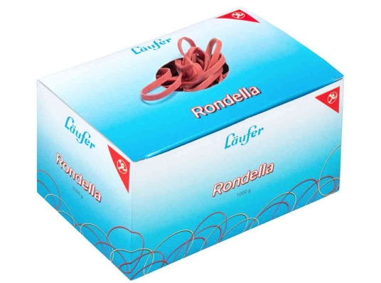 Läufer RONDELLA 51741 Gummibänder 80 x 2 mm Rot