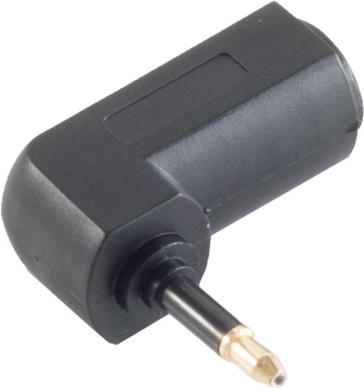 S/CONN maximum connectivity Winkel-Adapter, Toslink-Buchse auf 3,5mm Opti-Stecker, gold tip (69051)