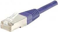 Patchkabel F/UTP, CAT.6, violett, 15,0 m Patchkabel mit besonders schmalem Knickschutz (853340)