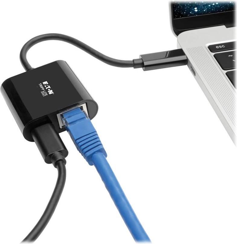 Tripp Lite Eaton Tripp Lite Series USB-C-zu-Gigabit-Ethernet-Adapter USB-C 3.1 Schwarz