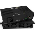 SurgeX DisplayPak+ IP Controlled 240V, 4x IEC C13, Slim Smart PDU with Multi-Stage Power Protection (SX-DPP-104I)