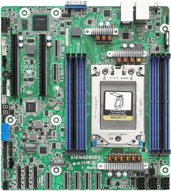 ASRock Mainboard SIENAD8UD3 micro-ATX Sockel SP6 Single (SIENAD8UD3)