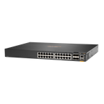 Hewlett Packard Enterprise Aruba 6300F 24-port 1GbE & 4-port SFP56 Managed L3 Gigabit Ethernet (10/100/1000) Grau 1U (JL668A#ABB)