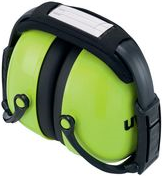 uvex Kapsel-Gehörschutz K2, faltbar, neongrün Material: Kapseln ABS/ Kopfband EVA, PVC/ Aufhängung ABS, - 1 Stück (2600012)