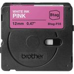 Brother BTAG-P35 Weiß auf Pink (BTAGP35)
