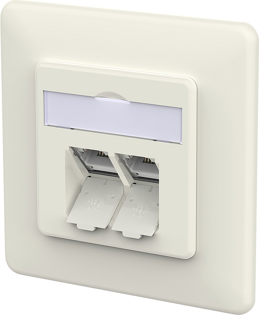 METZ CONNECT RJ45 Anschlussdose LSA++ reinweiß 130E381002-I (130E381002-I)