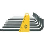 C.K. Langarm-Sechskantschlüssel 9-teilig" , 5/64; 3/32; 1/8; 5/32; 3/16; 7/32; 1/4; 5/16; 3/8 (T4444I)