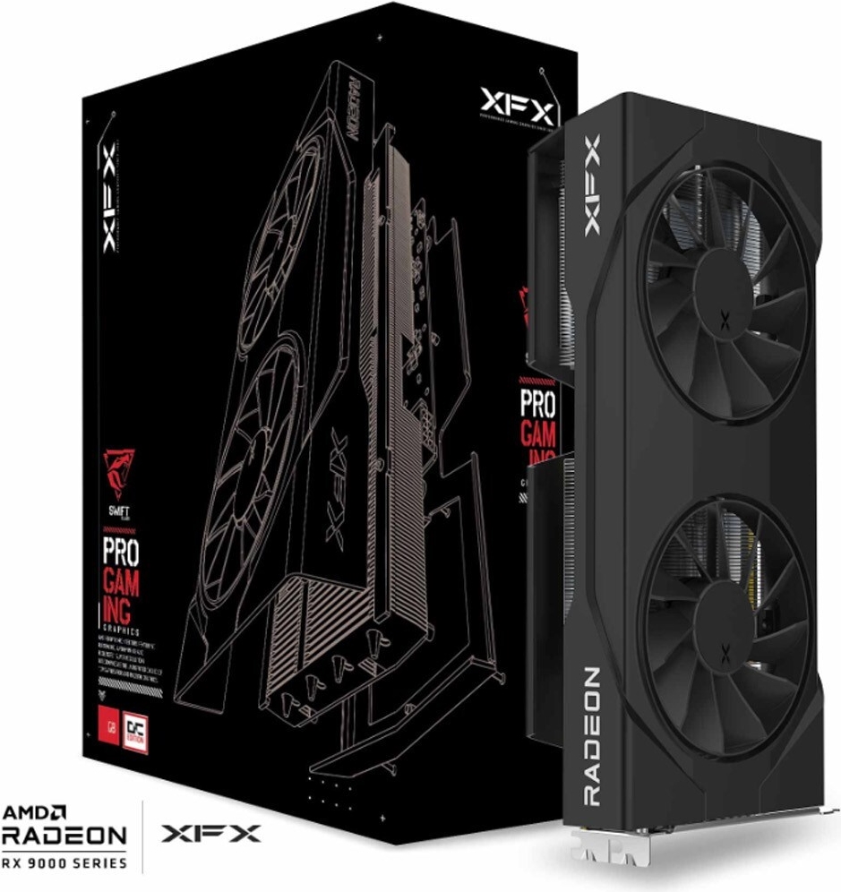 XFX VGA 8GB RADEON RX9060XT SWIFT DF OC Gaming 2xDP/1xHDMI Swift Radeon RX 9060XT OC Gaming Edition 8GB (RX-96TSW8GBQ)