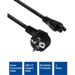 ACT AC3310 Stromkabel Schwarz 2 m CEE7/7 C5-Koppler (AC3310)