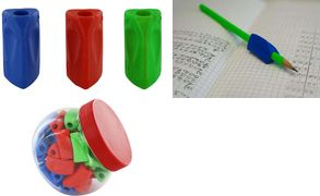 WEDO Schreibhilfe Sattler Tri Grip, 50er Dose lässt sich leicht auf Schreibgeräte, Bastelmesser & Pinsel - 1 Stück (52 14599)