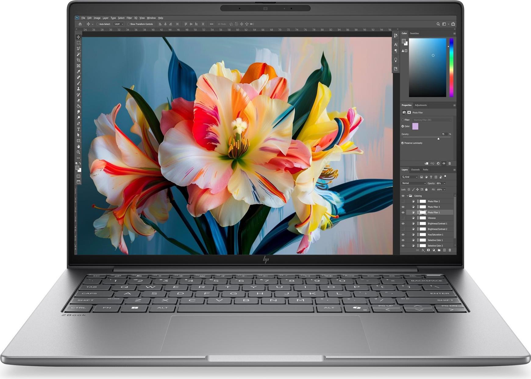 HP ZBook 8 G2i 14" Intel Core Ultra 7 356H 32 GB RAM 1 TB SSD Meteor Silber Aluminium