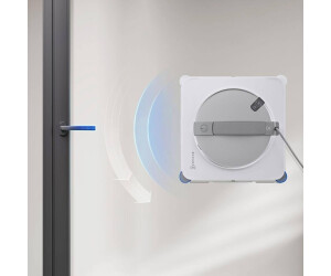 Ecovacs Winbot W2S Omni Fensterputzroboter mit TruEdge und Multifunktionsstation Grau, Weiß