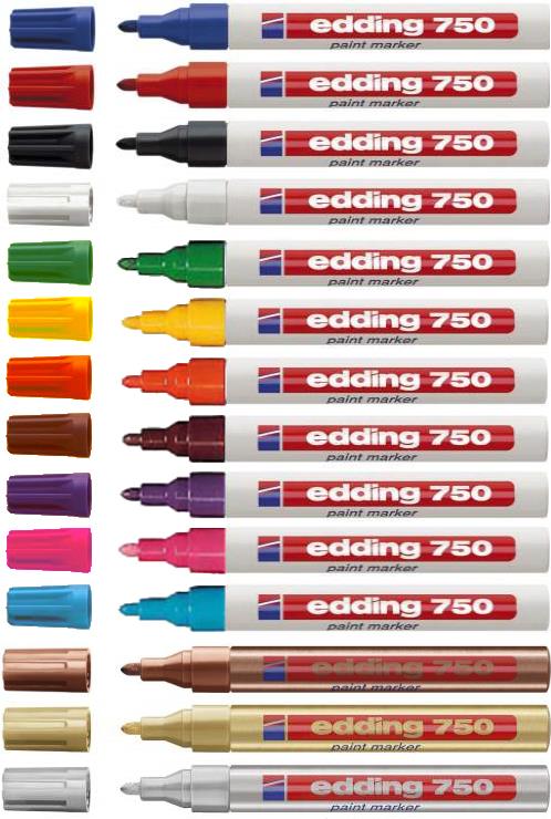 EDDING Lackmarker Edding 750 wasserfest 2-4mm