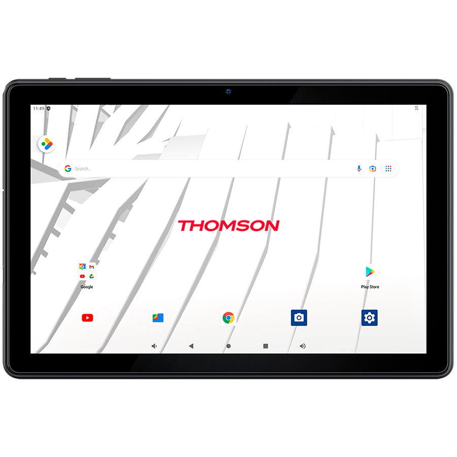 Tablet THOMSON TEO10 LTE, 10,1 Zoll (1920 x 1200) FHD IPS-Display, Quad Qore MTK8766, 4 GB RAM, 128 GB ROM, 1xNanoSim, 1xMicroSD, 1xUSB3.0TypeC, L.WiFi 4G Kamera BT 5.0, 6000 mAh 3, 7 V Batterie, Kunststoff / Schwarz, Android 13 (TEO10M4BK128LTE)