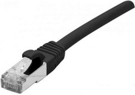 EXERTIS CONNECT Patchkabel CAT. 6, F/UTP, PoE, halogenfrei, schwarz, 5,0 m Geschirmtes Patchkabel mi