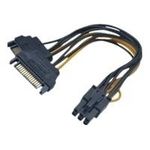 Akasa 2x 15-Pin-SATA auf 1x 6-Pin-PCIe Adapter (AK-CBPW13-15)