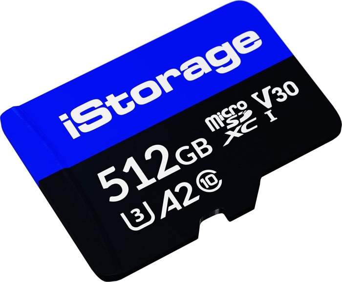 iStorage microSD Card 512GB - 3 pack (IS-MSD-3-512)