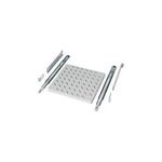 SCHÄFER 48,30cm (19")- Fachboden, ziehbar, Breite: 422 mm x Tiefe: 600 mm, hellgrau RAL 7035 (für Einbau mit 2 x 48,30cm (19")-Ebenen) Der ziehbare 48,30cm (19")-Fachboden, mit passiver Belüftung, wird im Lochraster der vorderen und hinteren 48,30cm (19")-Ebene montiert. (6760500)