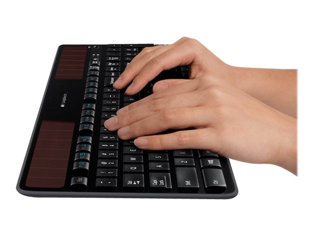 Logitech Wireless Solar K750 Kabellose Tastatur 2,4 GHz QWERTZ Deutsch Schwarz
