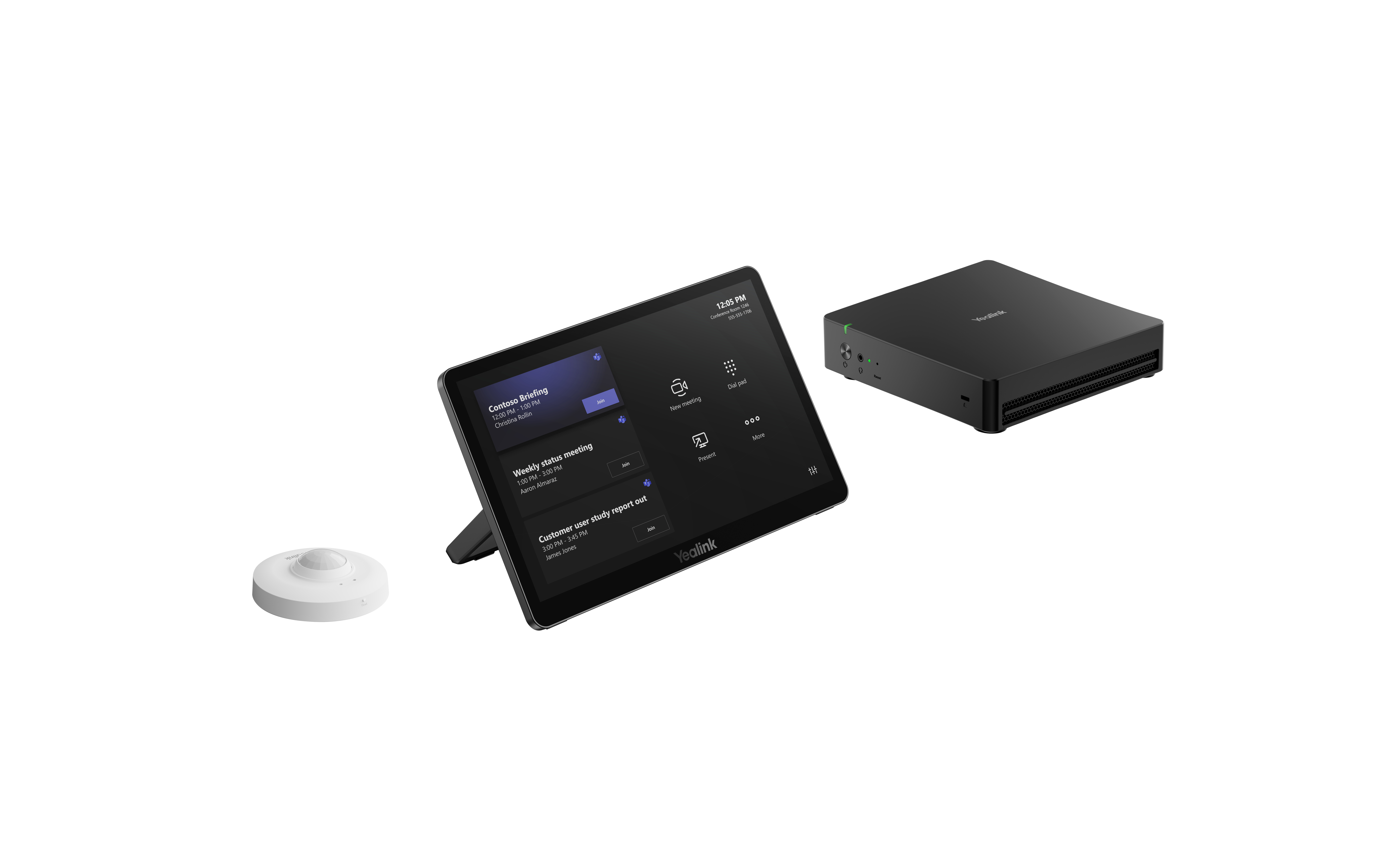 Yealink MCoreKit-C4U-MS Videokonferenz-Kit Schwarz, Grau