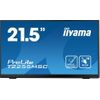 iiyama ProLite T2255MSC-B1, 54,6cm (21.5"), Projected Capacitive, 10 TP, Full HD, USB, Kit (USB), schwarz Touchmonitor (16:9), 54,6 cm (21.5"), Projected Capacitive, 10 Punkte, Auflösung: 1920x1080 Pixel, VESA Mount (100x100 mm), Blickwinkel 178°(H/V), Kontrast: 1000:1, Anschluß: USB (2x), Audio, Display-Port, HDMI, inkl.: Kabel (USB, HDMI), Netzteil, Netzkabel, Tilt-Stand, Farbe: schwarz (T2255MSC-B1)
