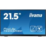 iiyama ProLite T2255MSC-B1, 54,6cm (21.5"), Projected Capacitive, 10 TP, Full HD, USB, Kit (USB), schwarz Touchmonitor (16:9), 54,6 cm (21.5"), Projected Capacitive, 10 Punkte, Auflösung: 1920x1080 Pixel, VESA Mount (100x100 mm), Blickwinkel 178°(H/V), Kontrast: 1000:1, Anschluß: USB (2x), Audio, Display-Port, HDMI, inkl.: Kabel (USB, HDMI), Netzteil, Netzkabel, Tilt-Stand, Farbe: schwarz (T2255MSC-B1)