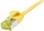 Patchkabel RJ45, CAT6A 500Mhz, 3m, gelb, U/FTP, slimline rund d=3,8mm, TPE/LSZH(Superflex), AWG32, mitCat.7 Rohkabel, Synergy 21 (S217376V3)
