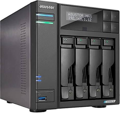 ASUSTOR Lockerstor AS6704T V2 4-Bay NAS-Server, Intel Celeron N5105, 4 GB RAM