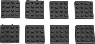 Renkforce RF-4491740 moving/soundproofing cover Schwarz Gummi 1 cm 8 Stück(e) (RF-4491740)