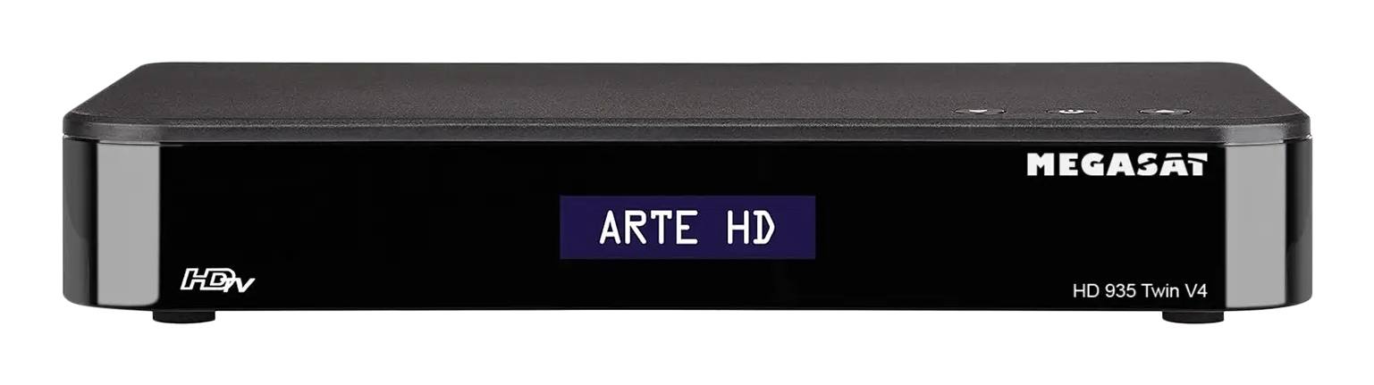 Megasat HD 935 Twin V4 Satellitenreceiver Twin Tuner Sat>IP Bluetooth 5.1 PVR Schwarz