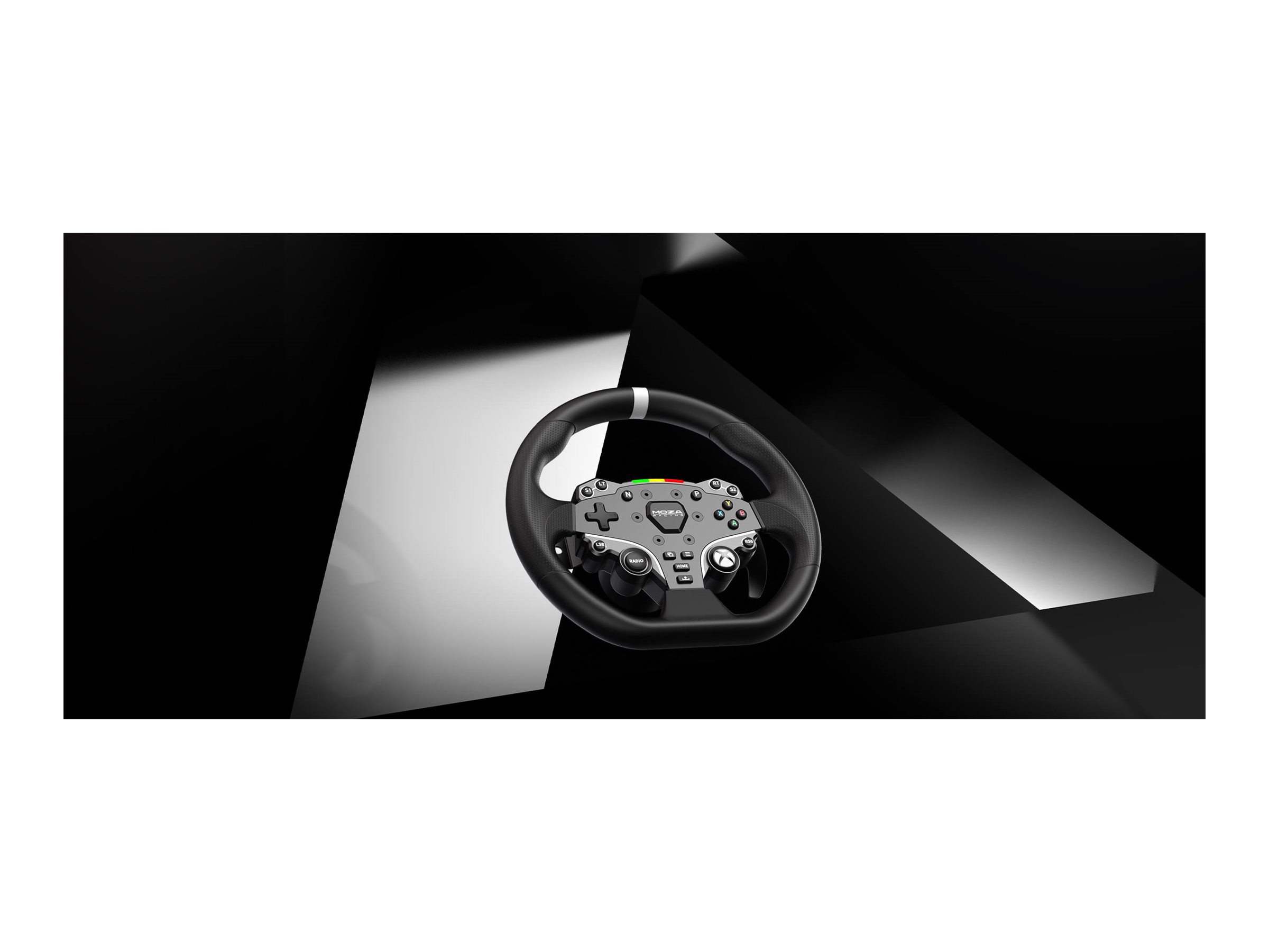 Moza Racing ESX Lenkrad für Xbox und PC, kabelgebunden, 22 Tasten, Schwarz