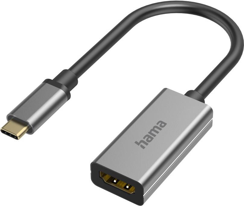 Hama Video-Adapter, USB-C-Stecker - HDMI™-Buchse, Ultra-HD 8K@60Hz, Alu (00200303)