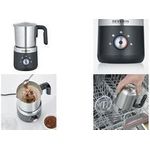 Severin SM 3588 SM 3588 Milchaufschäumer Edelstahl (gebürstet), Schwarz (matt) 550 W (SM 3588) (B-Ware)